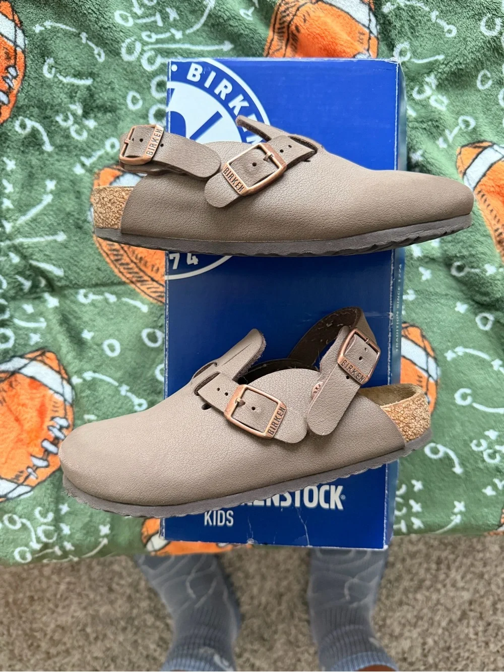 Birkenstock Taupe Boston Clogs